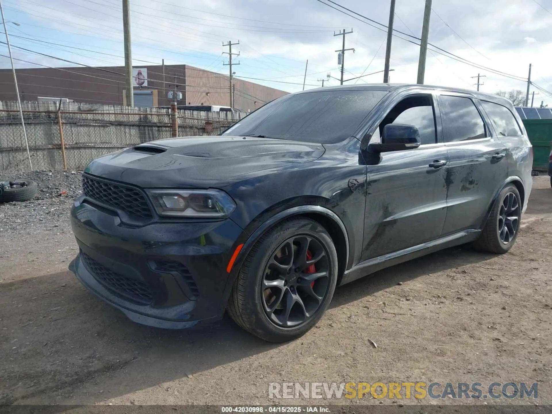 2 fotografías del automóvil dañado 1C4SDJH95MC692590 DODGE DURANGO 2021