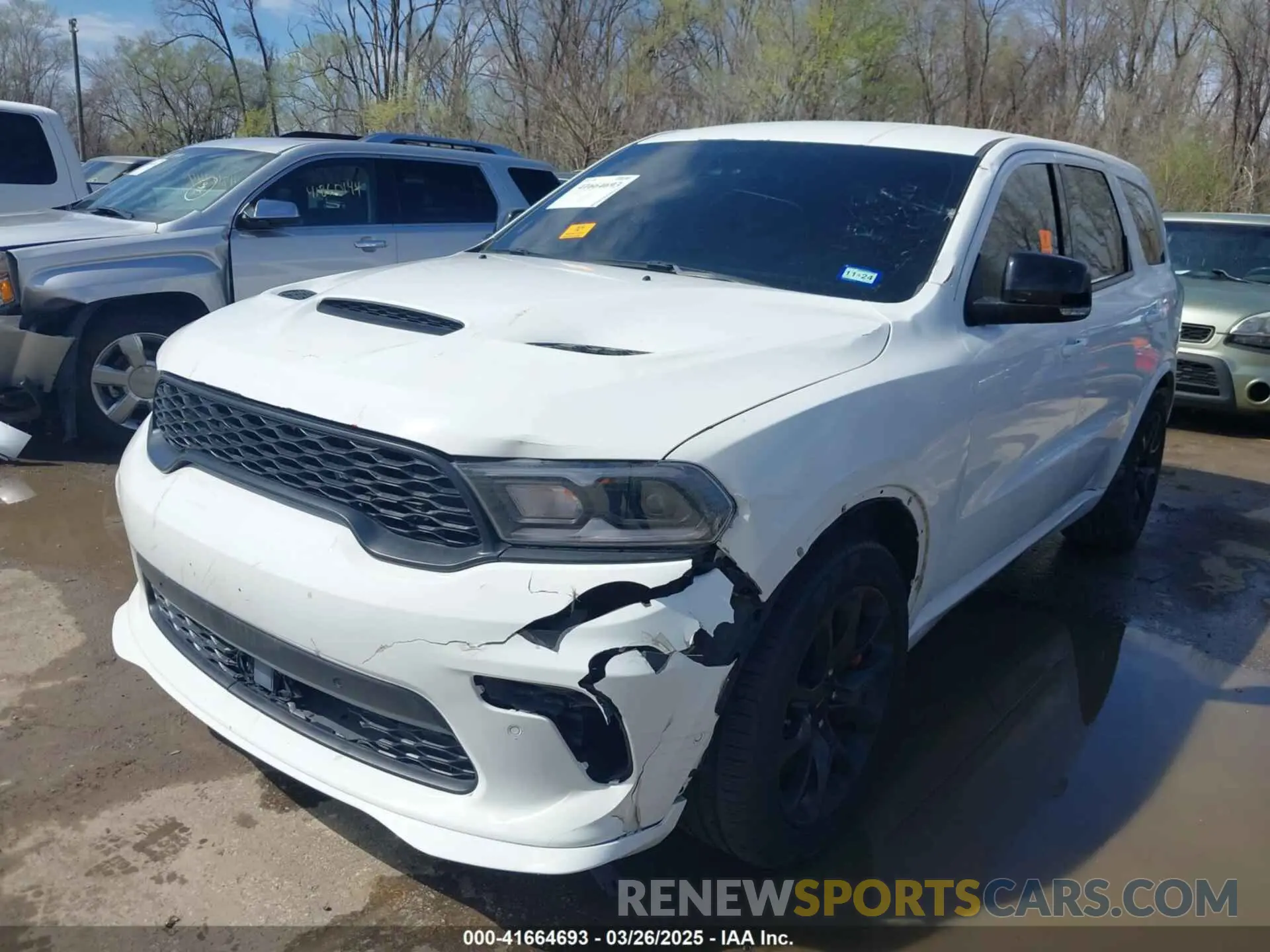 6 fotografías del automóvil dañado 1C4SDJH96MC762632 DODGE DURANGO 2021