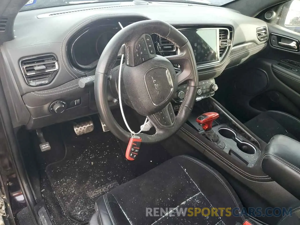 8 fotografías del automóvil dañado 1C4SDJH97MC788608 DODGE DURANGO 2021