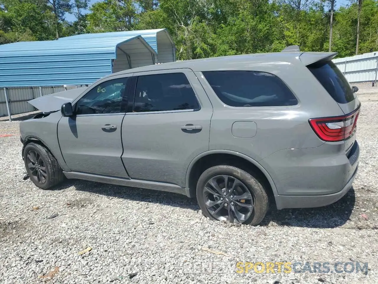 2 fotografías del automóvil dañado 1C4RDHAG2NC159114 DODGE DURANGO 2022
