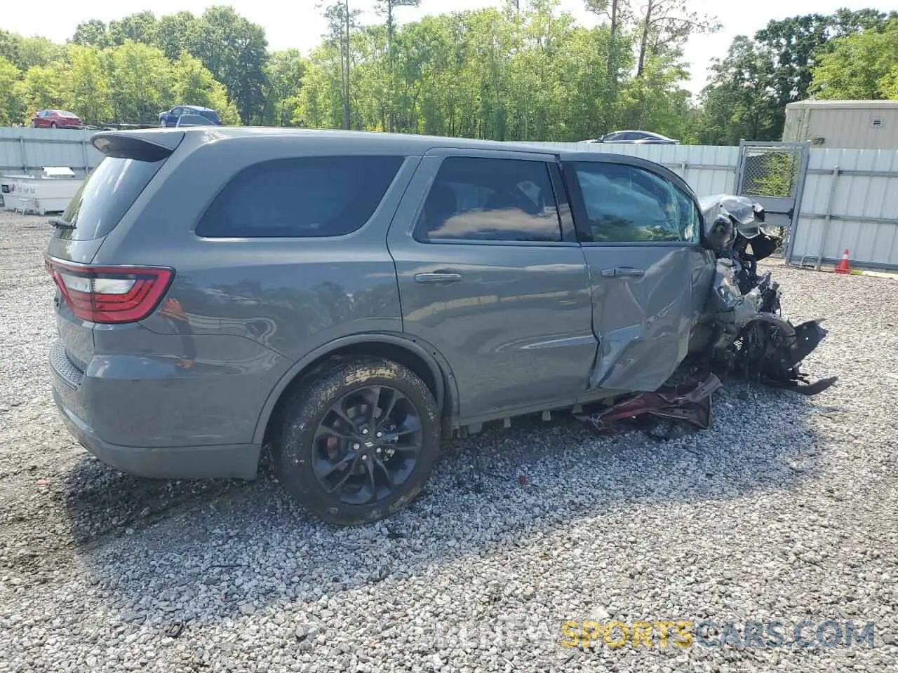 3 fotografías del automóvil dañado 1C4RDHAG2NC159114 DODGE DURANGO 2022
