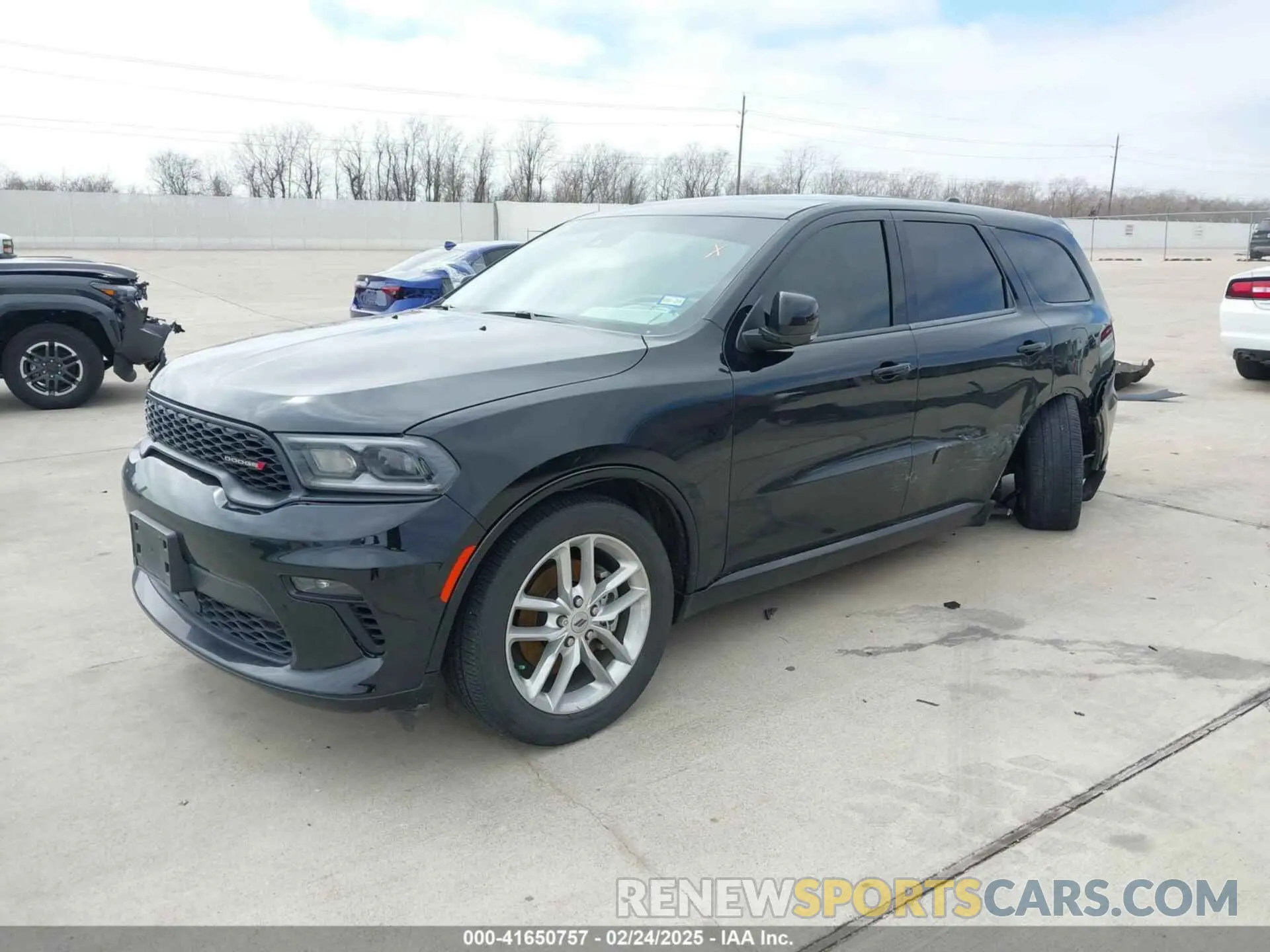 2 fotografías del automóvil dañado 1C4RDHDG1NC130814 DODGE DURANGO 2022