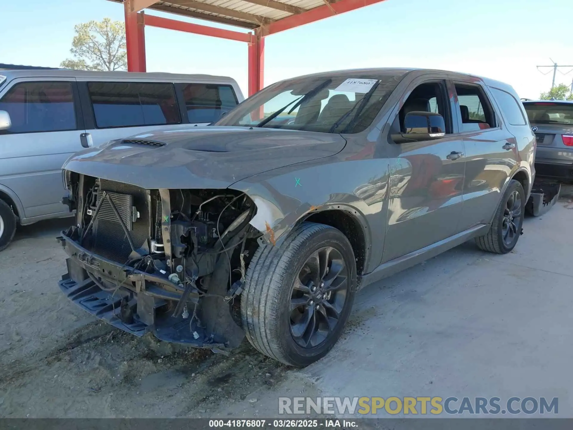 2 fotografías del automóvil dañado 1C4RDHDG5NC214635 DODGE DURANGO 2022