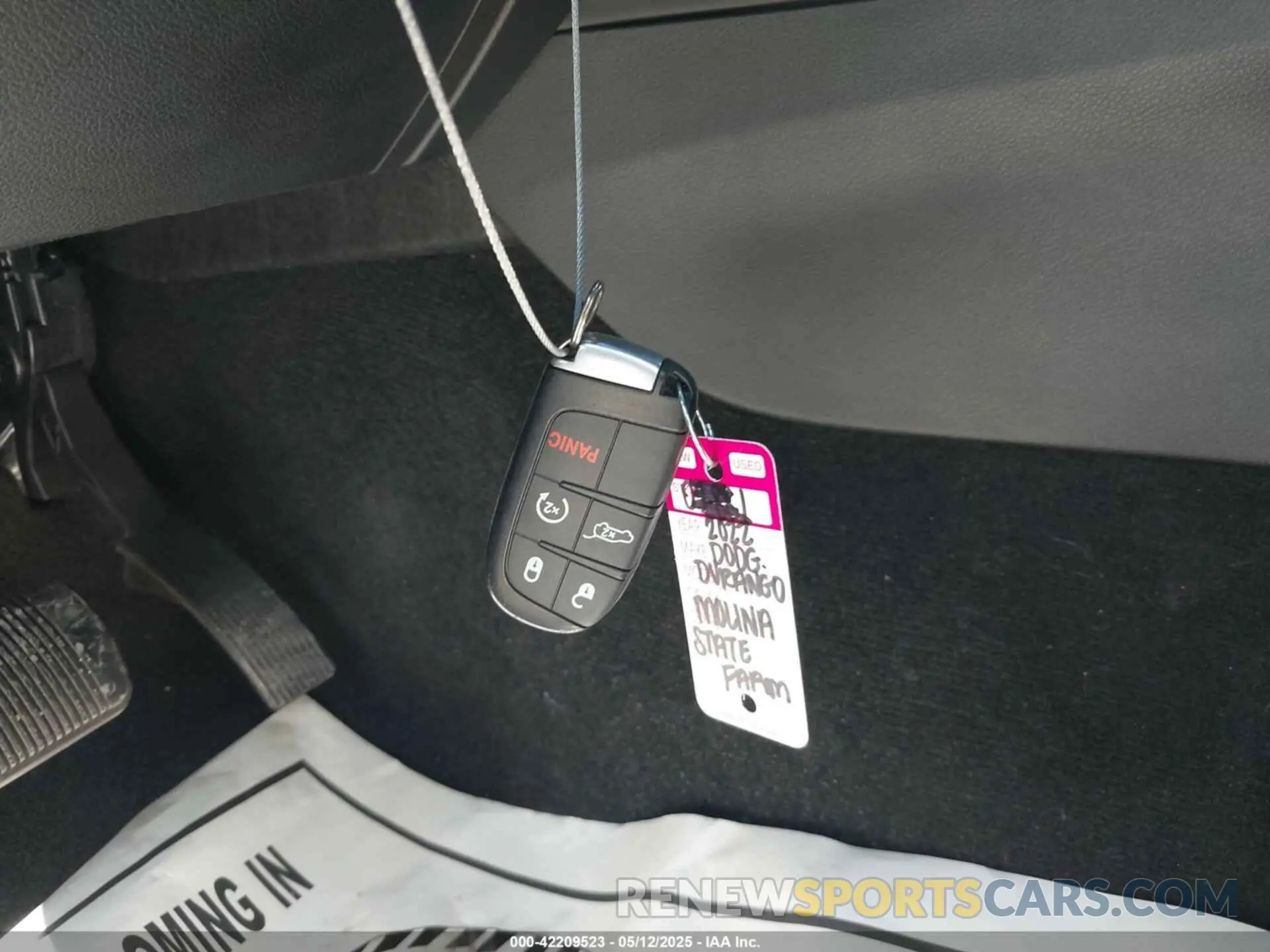11 fotografías del automóvil dañado 1C4RDHDGXNC159017 DODGE DURANGO 2022