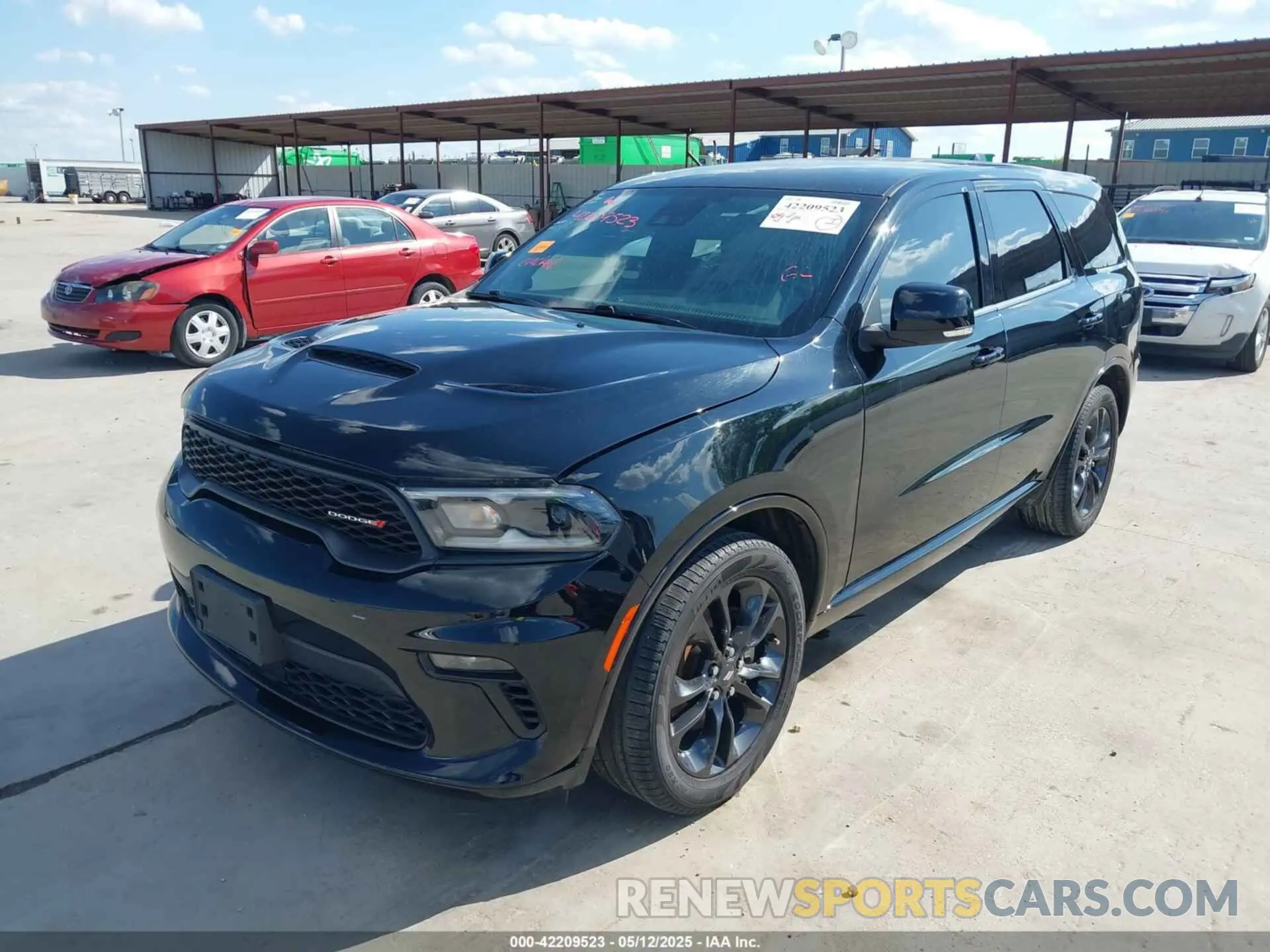 2 fotografías del automóvil dañado 1C4RDHDGXNC159017 DODGE DURANGO 2022