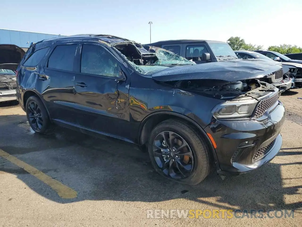 4 fotografías del automóvil dañado 1C4RDJAG9NC174622 DODGE DURANGO 2022