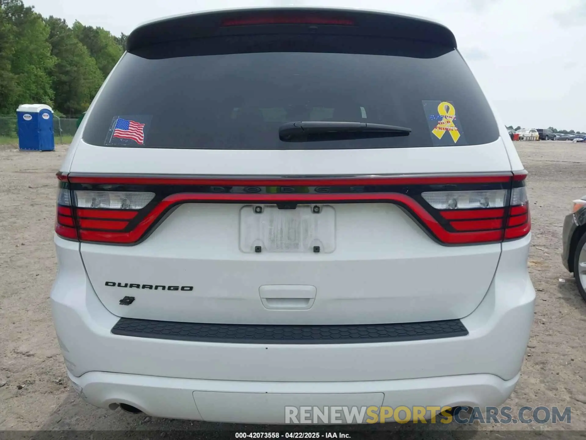 17 fotografías del automóvil dañado 1C4RDJAGXNC173642 DODGE DURANGO 2022