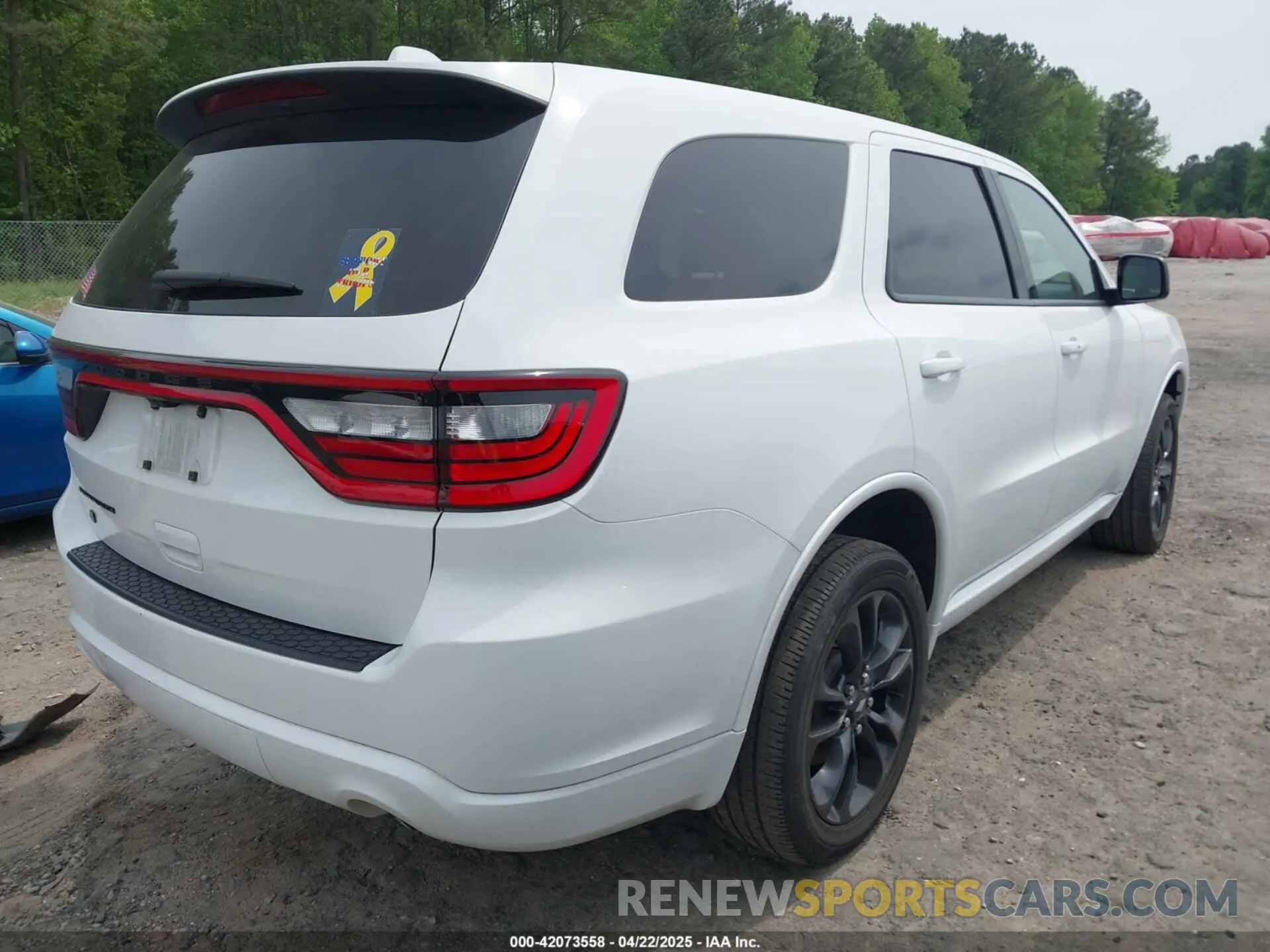 4 fotografías del automóvil dañado 1C4RDJAGXNC173642 DODGE DURANGO 2022