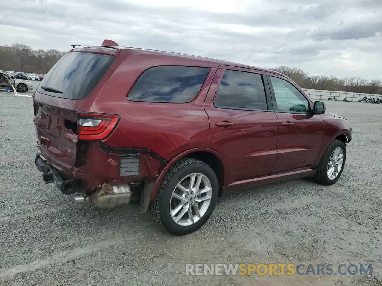 3 fotografías del automóvil dañado 1C4RDJDG0NC219748 DODGE DURANGO 2022