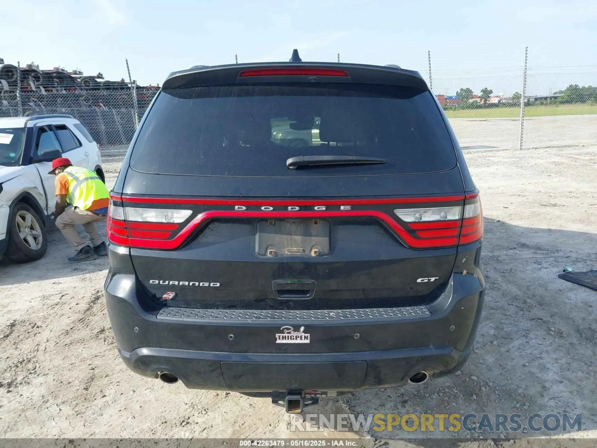 16 fotografías del automóvil dañado 1C4RDJDG3NC106179 DODGE DURANGO 2022