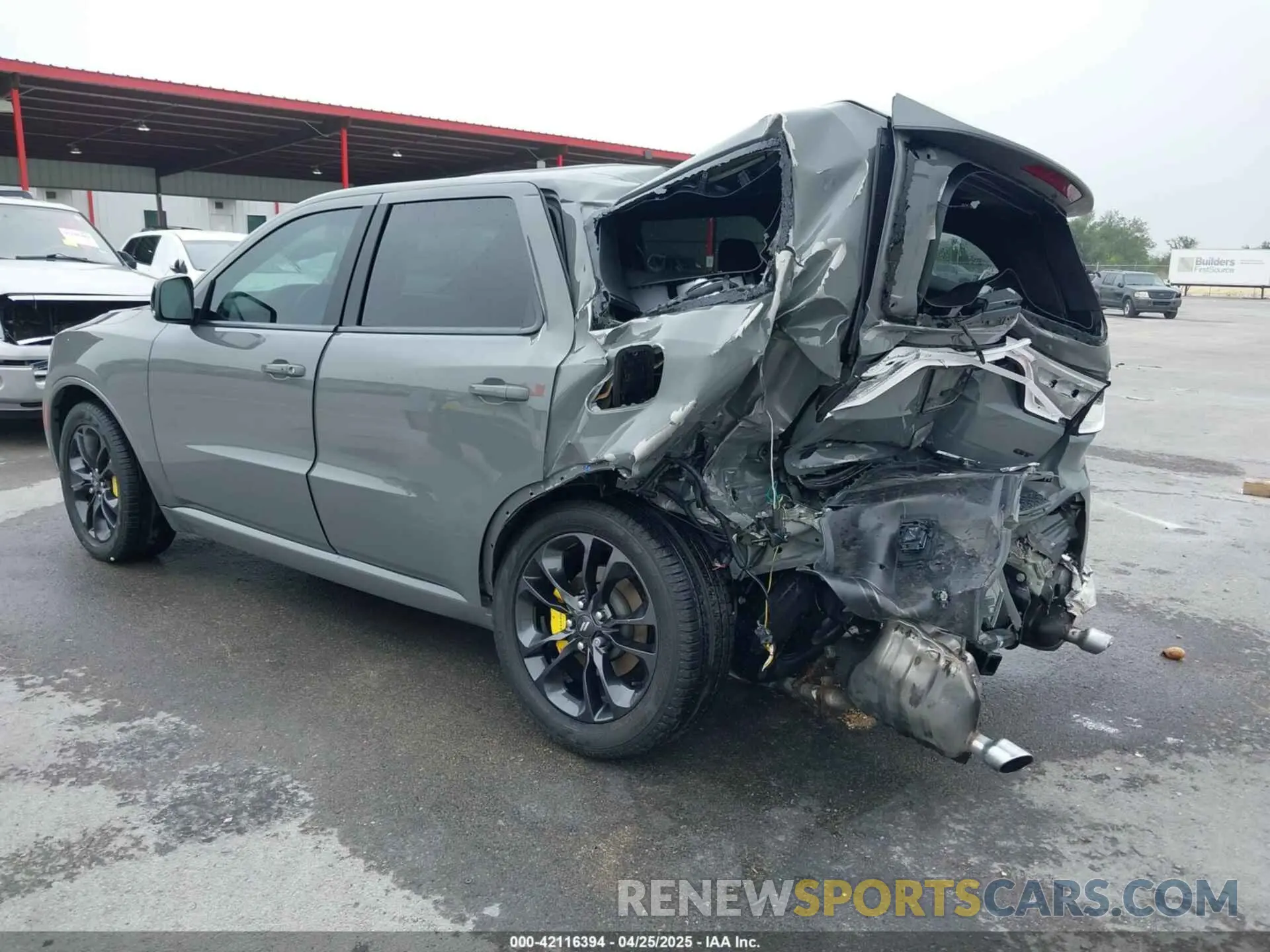 3 fotografías del automóvil dañado 1C4RDJDG3NC206279 DODGE DURANGO 2022