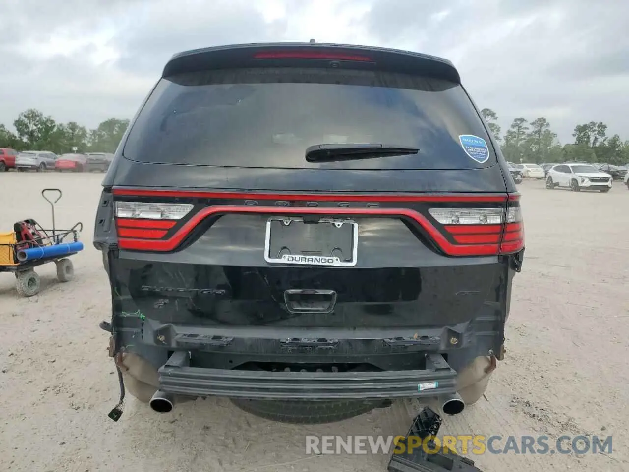 6 fotografías del automóvil dañado 1C4RDJDG4NC197074 DODGE DURANGO 2022