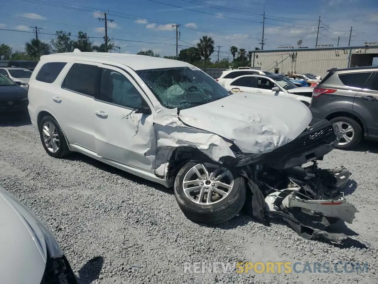 4 fotografías del automóvil dañado 1C4RDJDG6NC108413 DODGE DURANGO 2022
