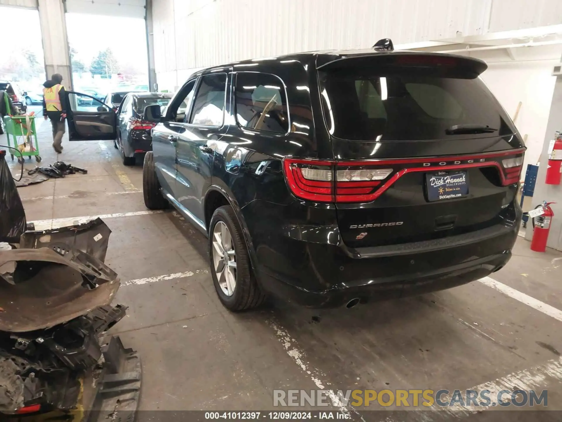 3 fotografías del automóvil dañado 1C4RDJDG8NC202356 DODGE DURANGO 2022