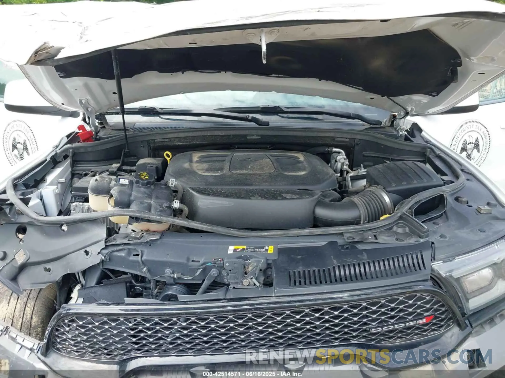 10 fotografías del automóvil dañado 1C4RDJFG2NC136478 DODGE DURANGO 2022
