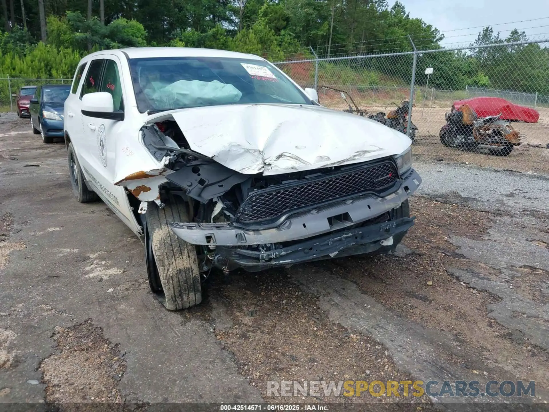 6 fotografías del automóvil dañado 1C4RDJFG2NC136478 DODGE DURANGO 2022
