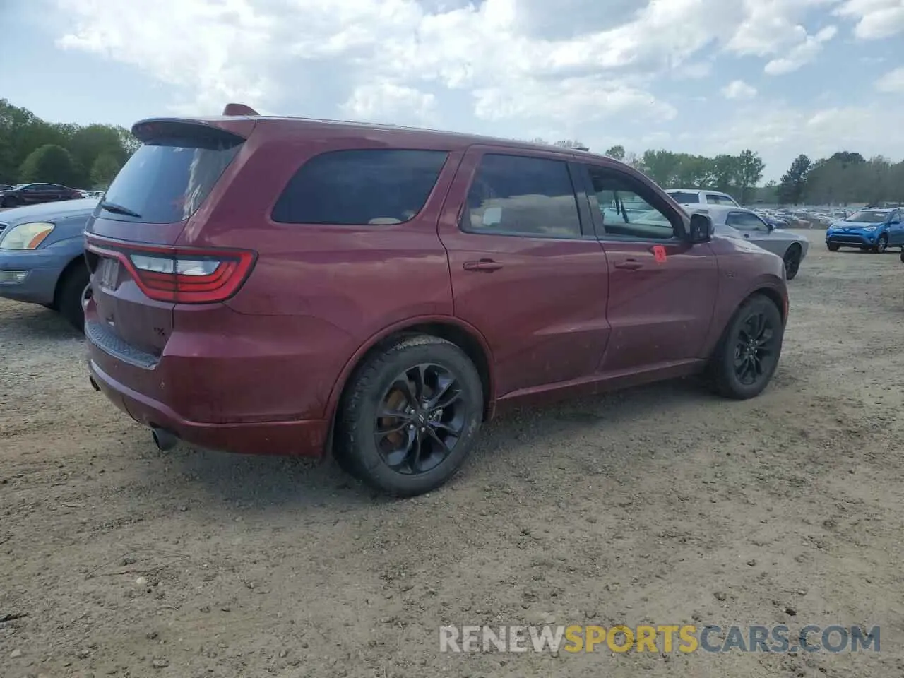 3 fotografías del automóvil dañado 1C4SDHCT9NC203590 DODGE DURANGO 2022