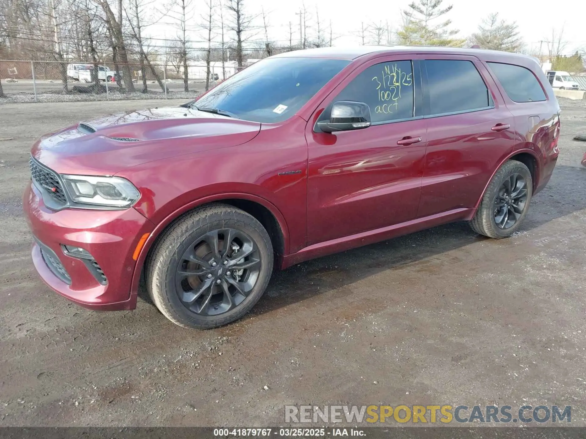 2 fotografías del automóvil dañado 1C4SDJCT0NC222570 DODGE DURANGO 2022