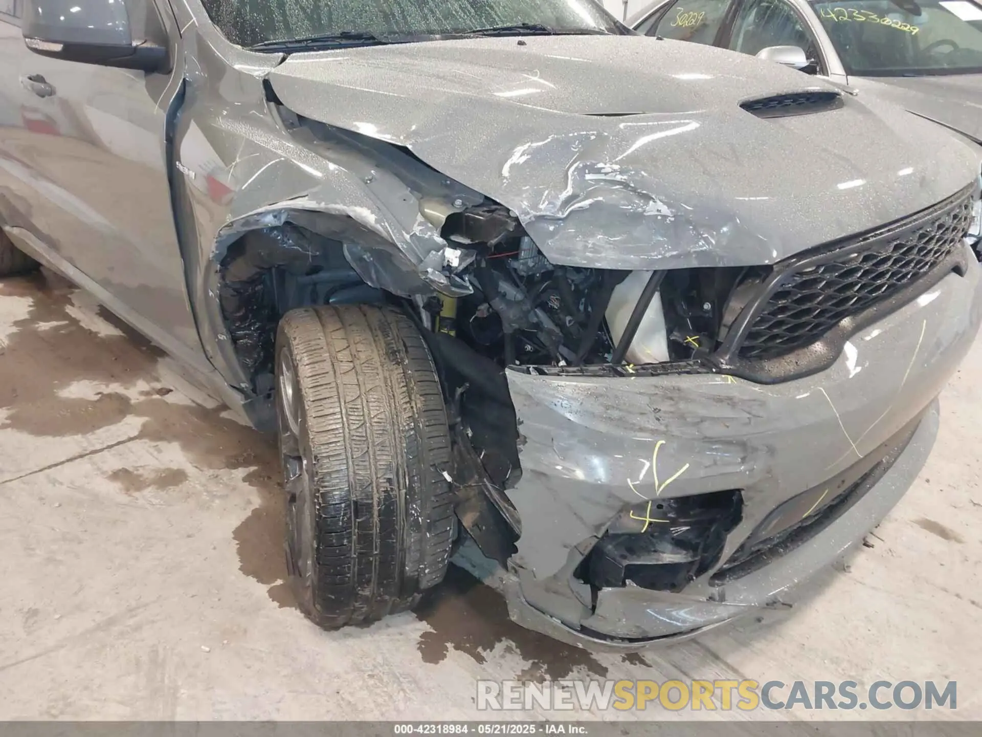 6 fotografías del automóvil dañado 1C4SDJCT7NC105441 DODGE DURANGO 2022