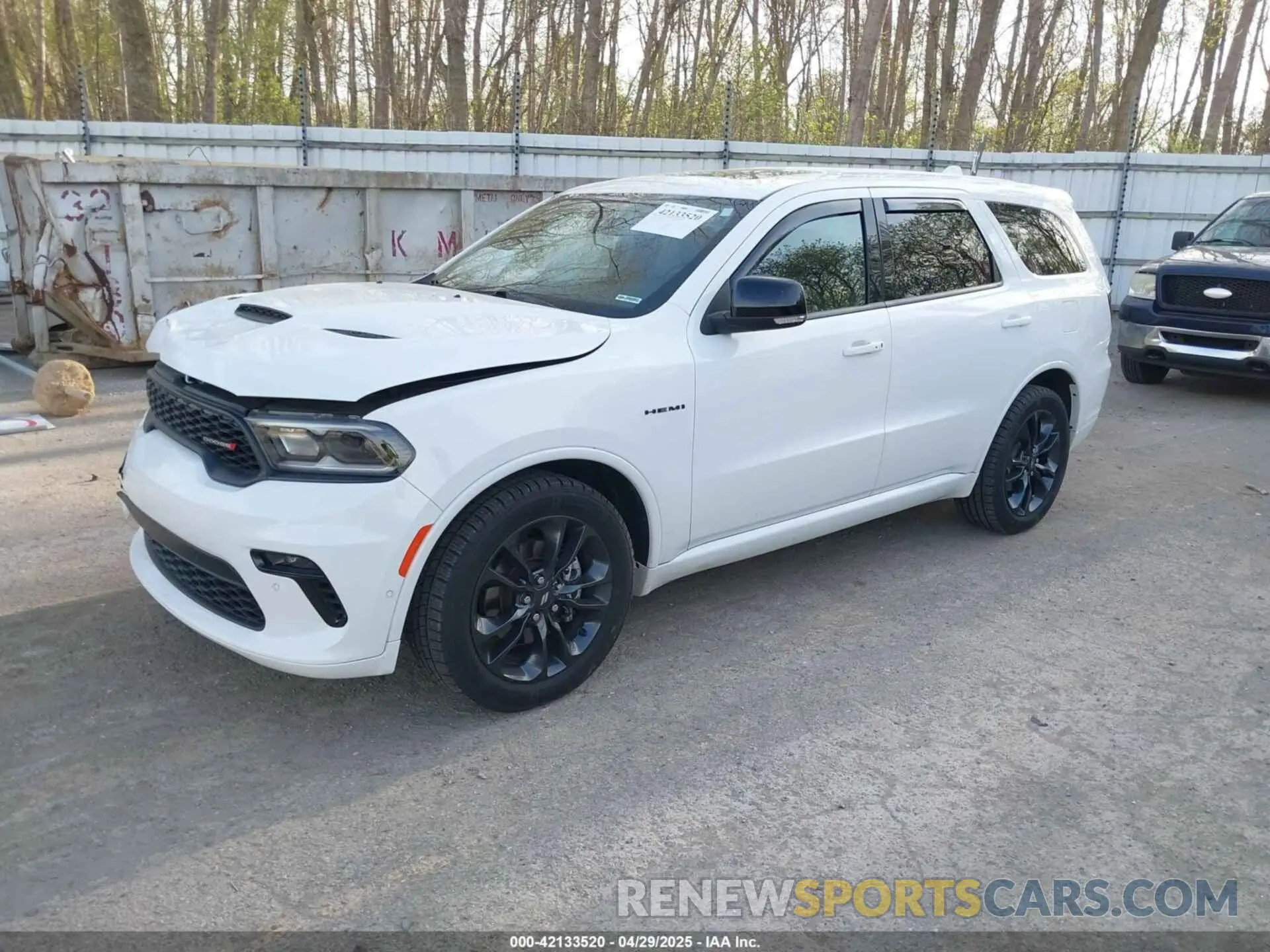 2 fotografías del automóvil dañado 1C4SDJCT8NC221294 DODGE DURANGO 2022
