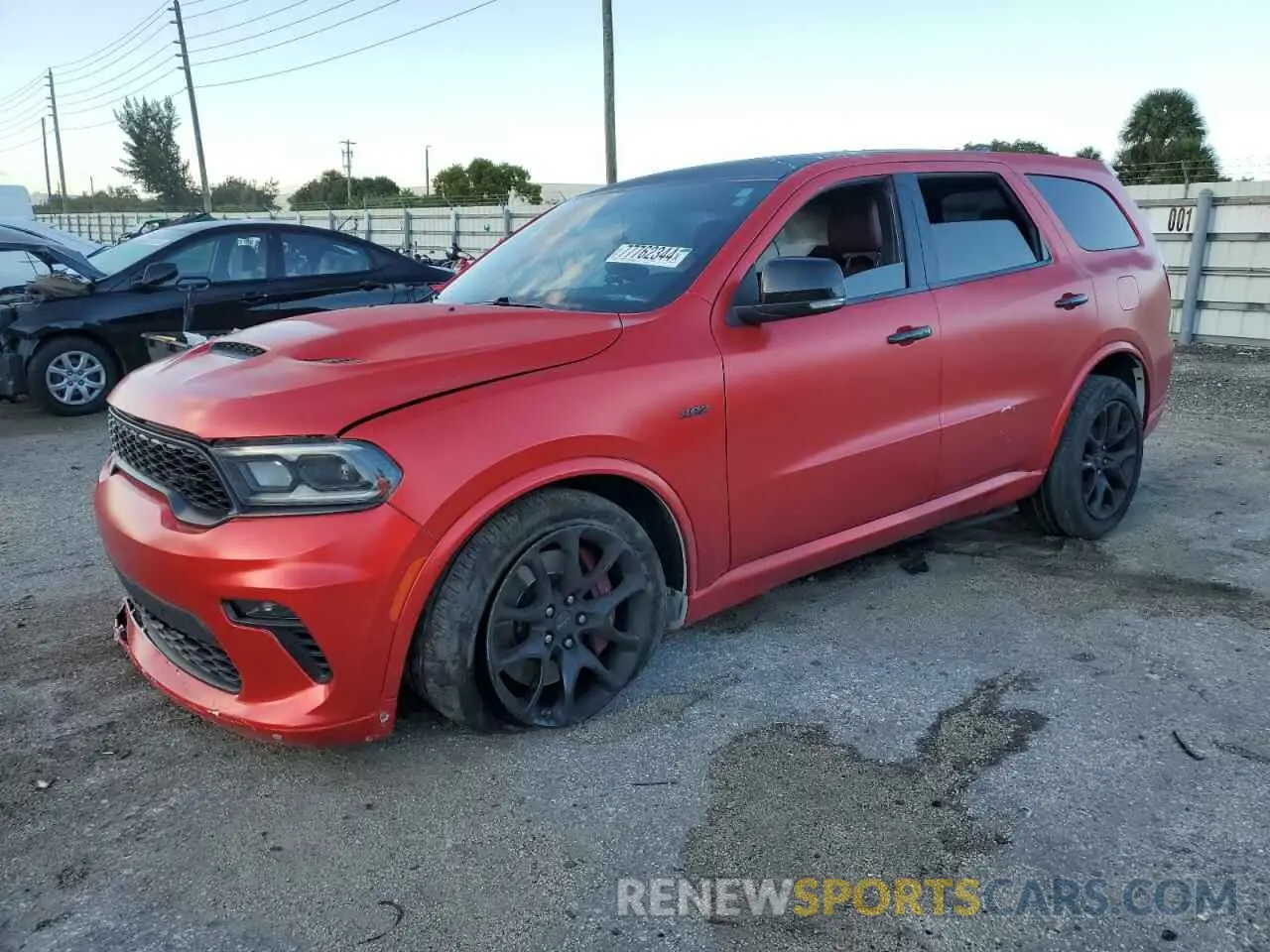 1 fotografías del automóvil dañado 1C4SDJGJ1NC100552 DODGE DURANGO 2022
