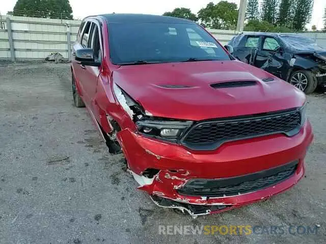 11 fotografías del automóvil dañado 1C4SDJGJ1NC100552 DODGE DURANGO 2022