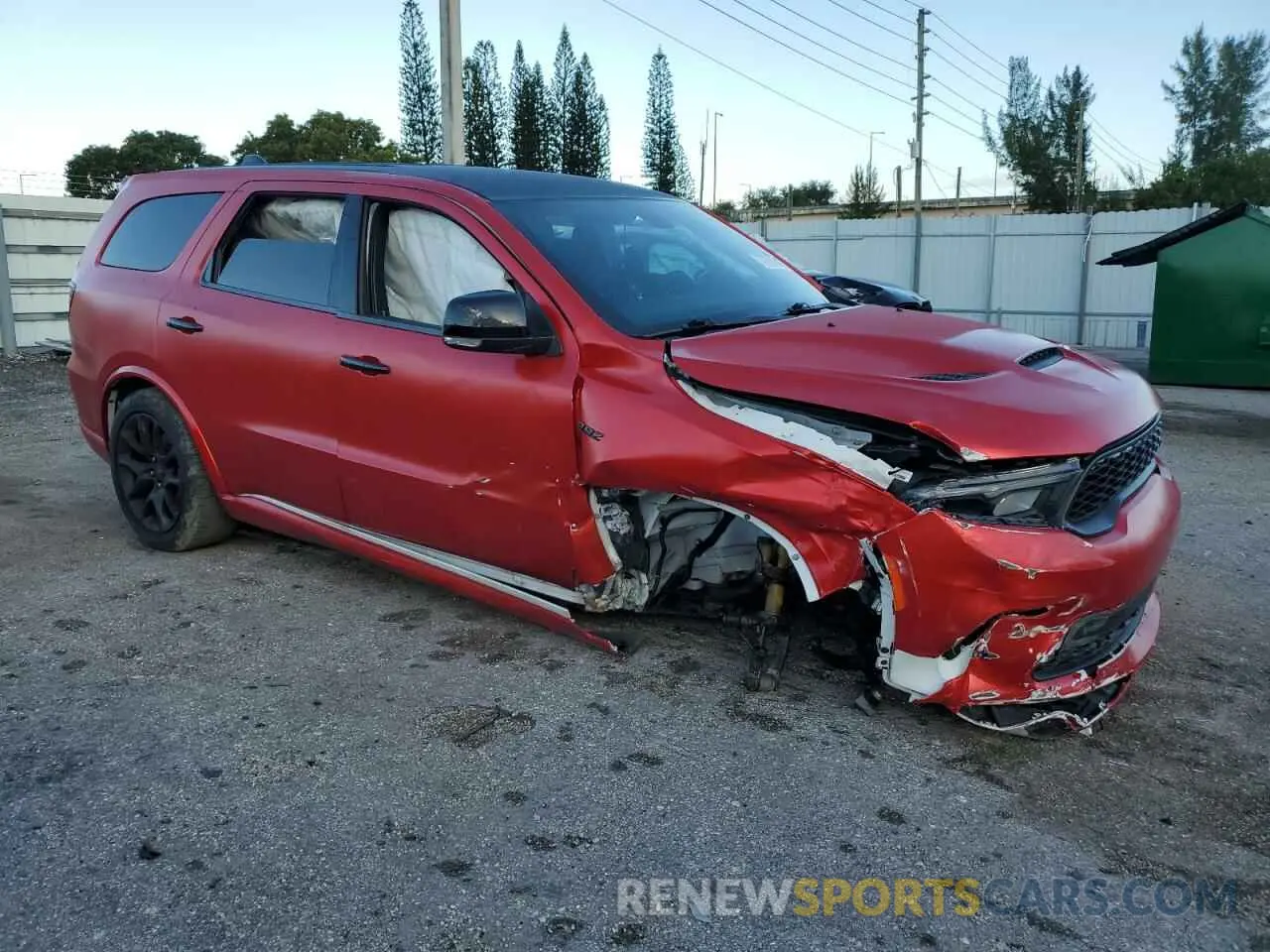 4 fotografías del automóvil dañado 1C4SDJGJ1NC100552 DODGE DURANGO 2022
