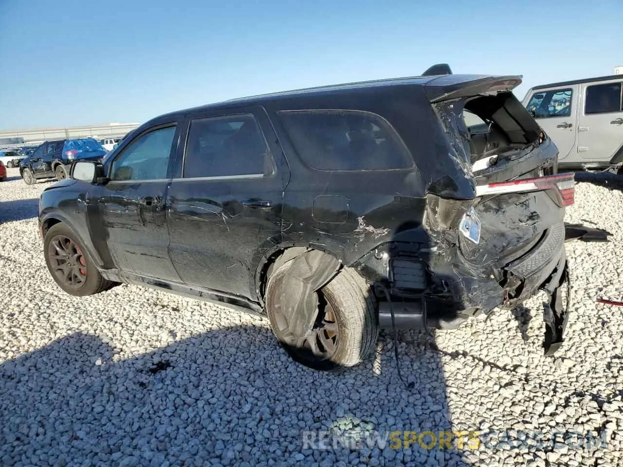 2 fotografías del automóvil dañado 1C4SDJGJ1NC158760 DODGE DURANGO 2022