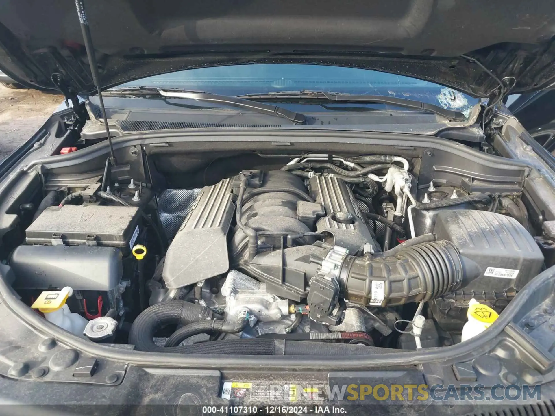 10 fotografías del automóvil dañado 1C4SDJGJXNC135543 DODGE DURANGO 2022