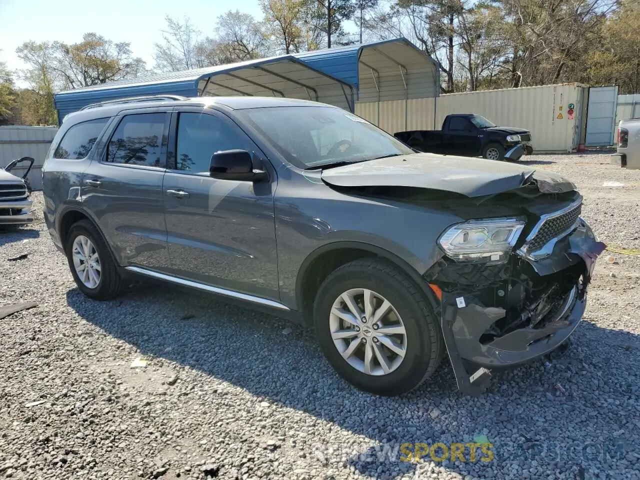 4 fotografías del automóvil dañado 1C4RDHAG3PC575773 DODGE DURANGO 2023