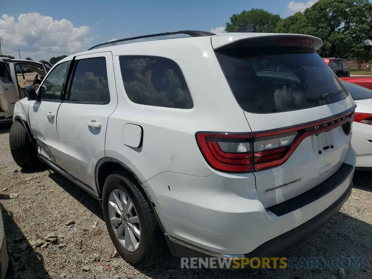 2 fotografías del automóvil dañado 1C4RDHAG3PC616614 DODGE DURANGO 2023
