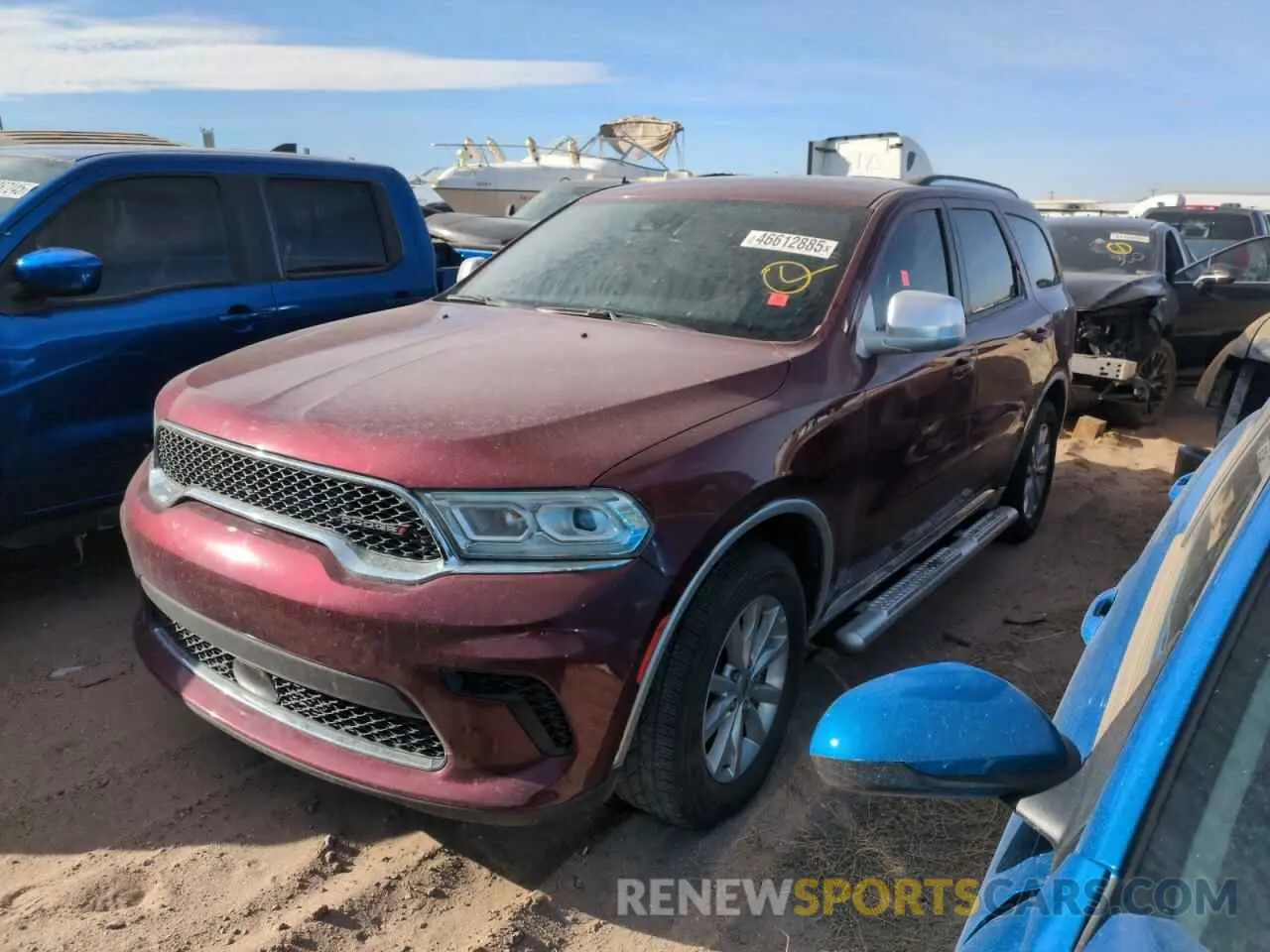 1 fotografías del automóvil dañado 1C4RDHAG4PC576883 DODGE DURANGO 2023