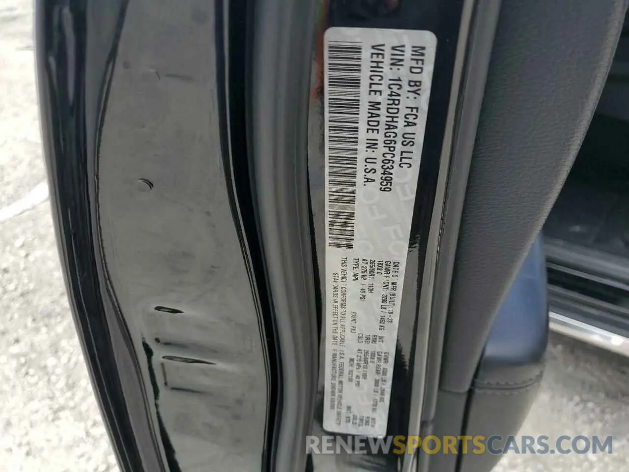 14 fotografías del automóvil dañado 1C4RDHAG6PC634959 DODGE DURANGO 2023