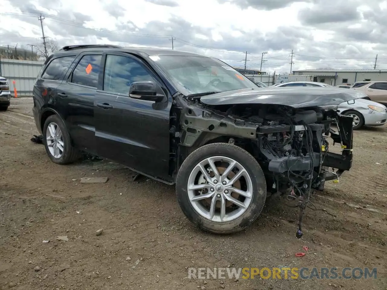 4 fotografías del automóvil dañado 1C4RDJDG3PC611724 DODGE DURANGO 2023