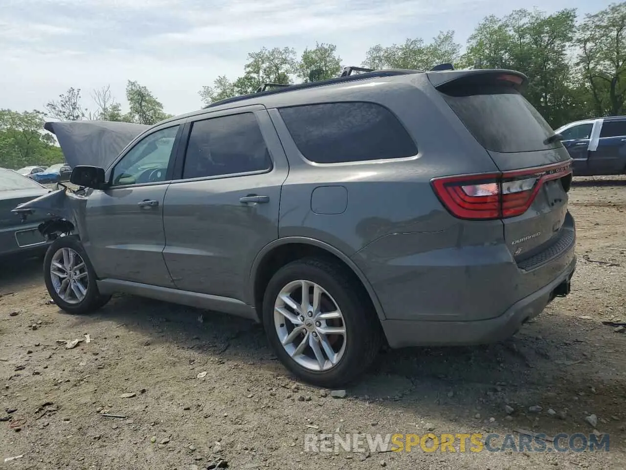 2 fotografías del automóvil dañado 1C4RDJDG6PC637220 DODGE DURANGO 2023