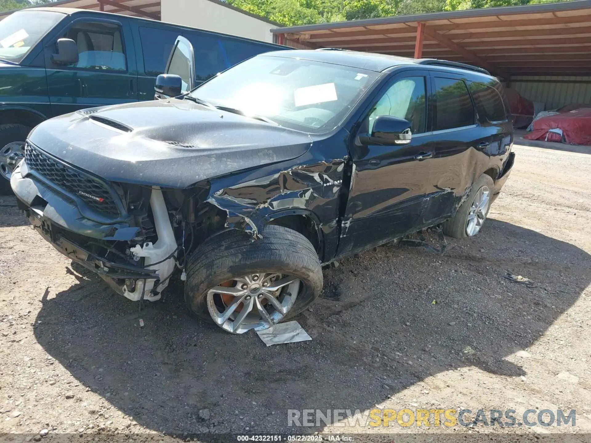 2 fotografías del automóvil dañado 1C4SDHCT0PC549899 DODGE DURANGO 2023
