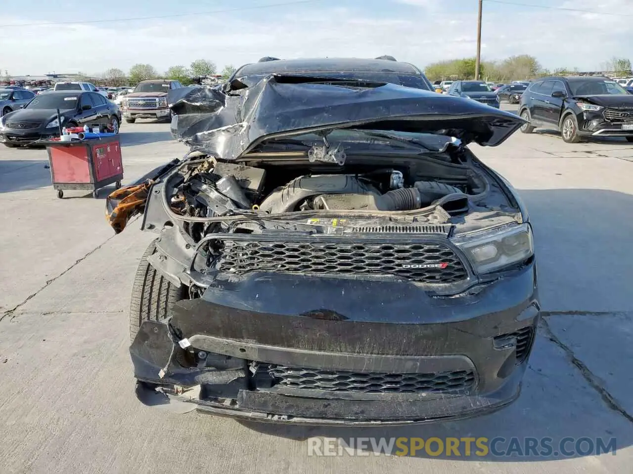 5 fotografías del automóvil dañado 1C4SDHCT2PC720149 DODGE DURANGO 2023