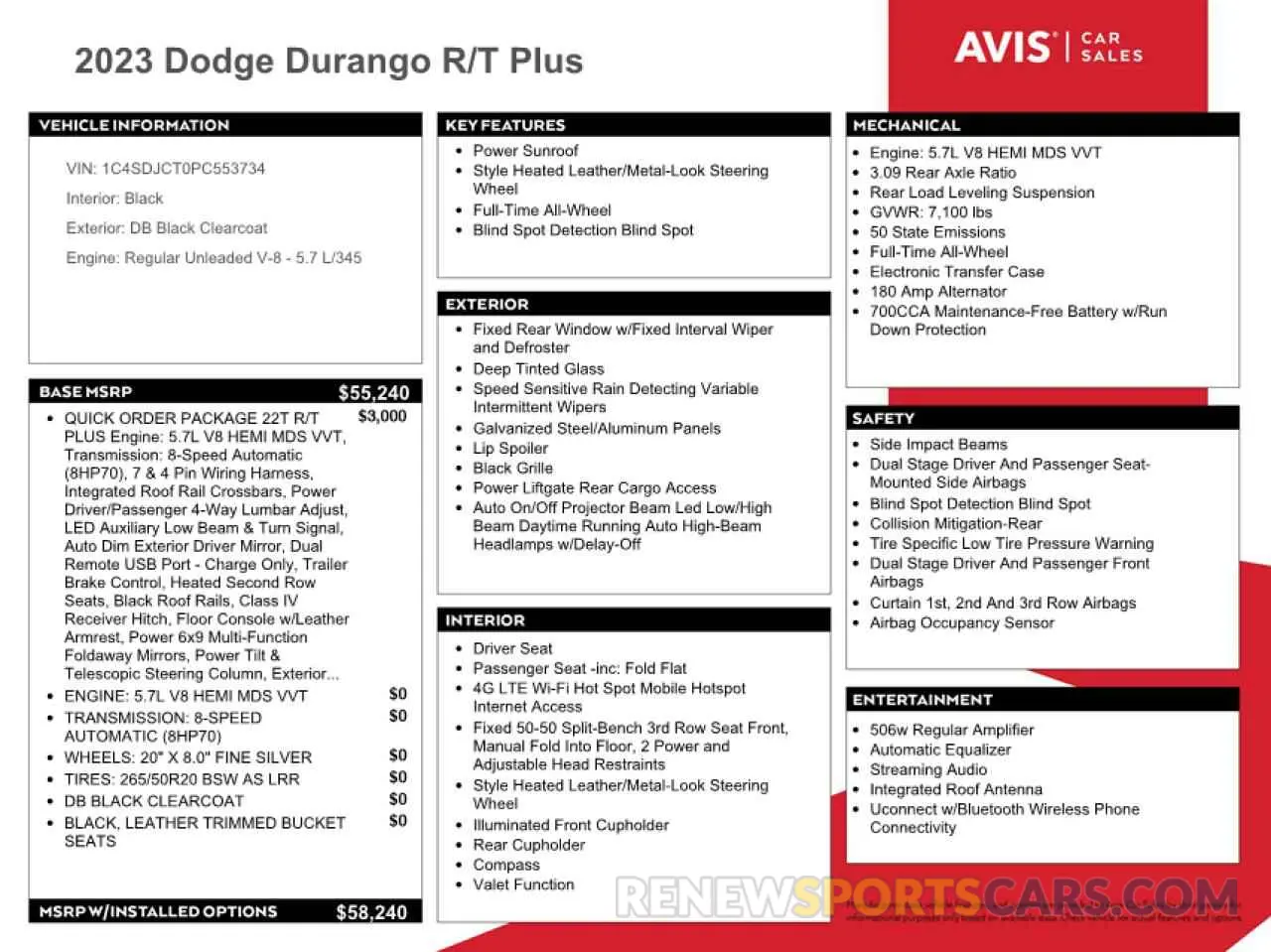 13 fotografías del automóvil dañado 1C4SDJCT0PC553734 DODGE DURANGO 2023
