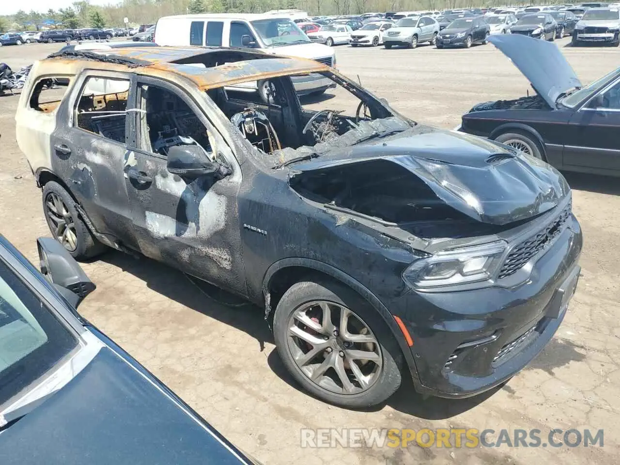 4 fotografías del automóvil dañado 1C4SDJCT3PC629656 DODGE DURANGO 2023