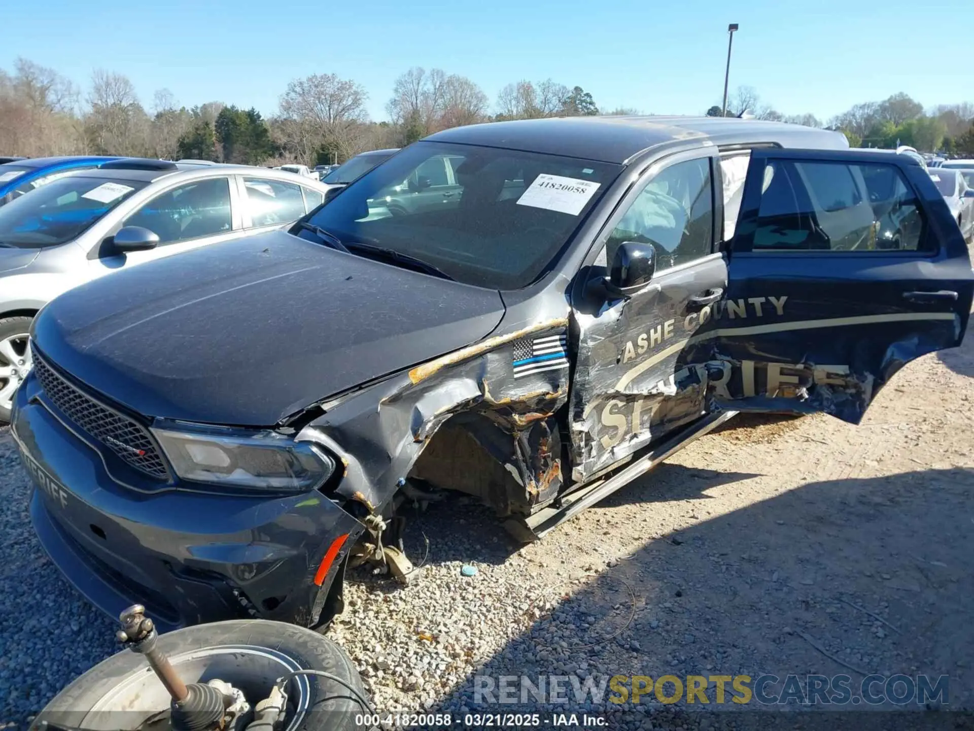 2 fotografías del automóvil dañado 1C4SDJFT0PC631411 DODGE DURANGO 2023
