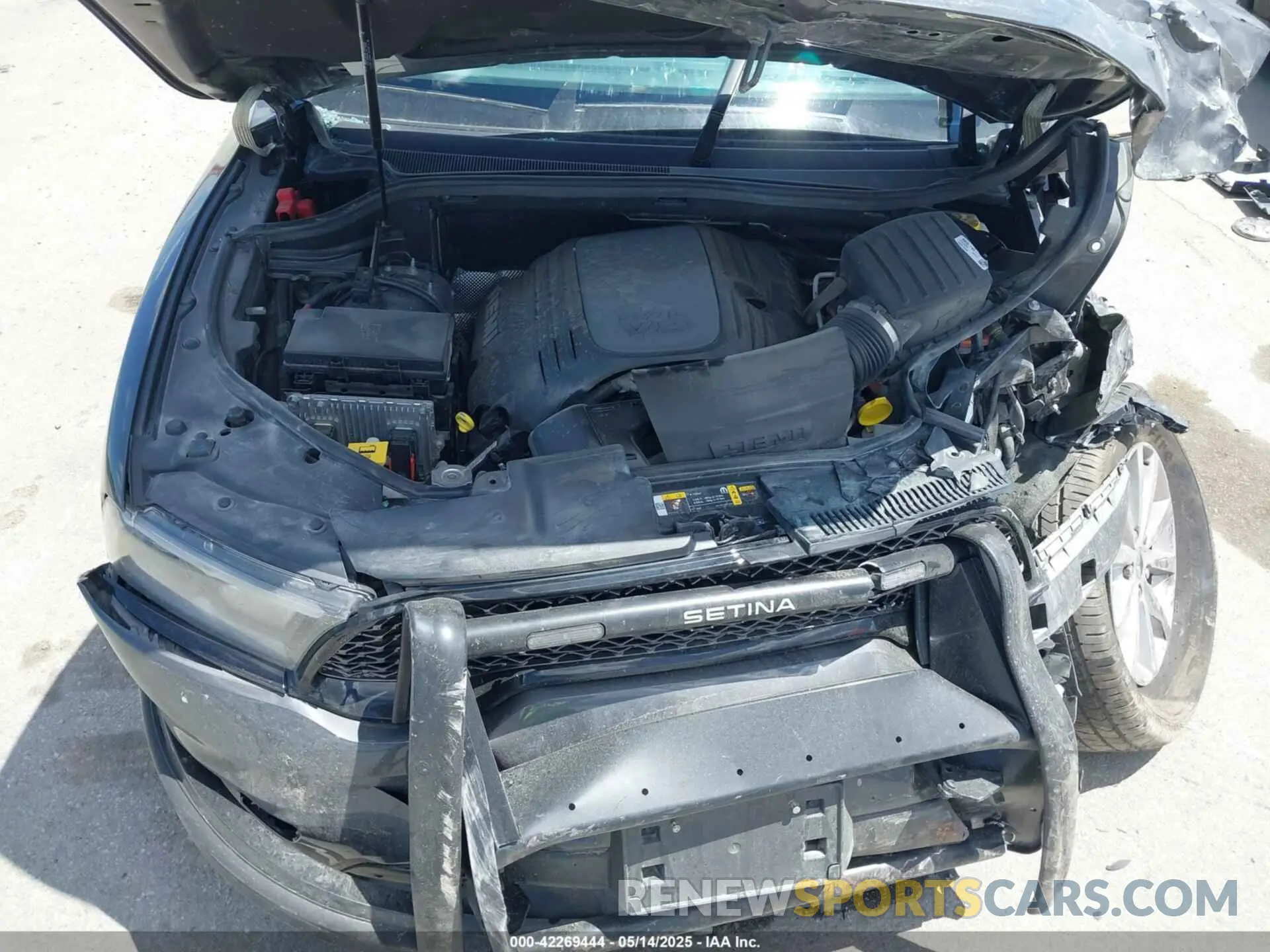 10 fotografías del automóvil dañado 1C4SDJFT7PC676233 DODGE DURANGO 2023
