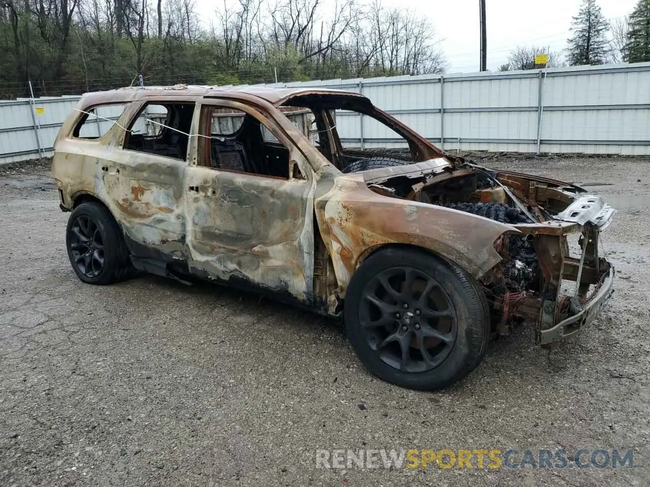 4 fotografías del automóvil dañado 1C4SDJGJ9PC691104 DODGE DURANGO 2023