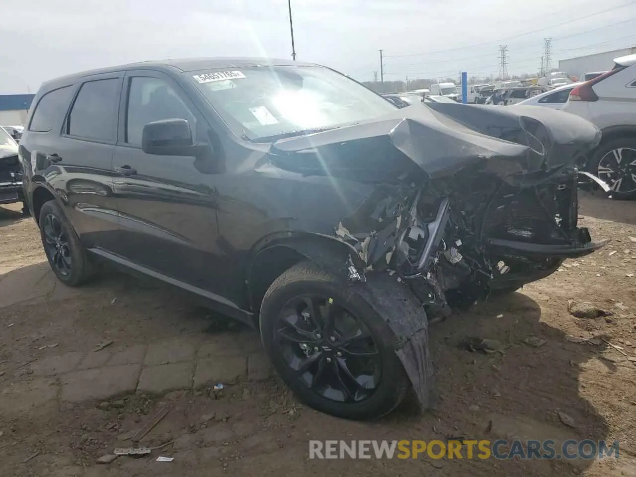 4 fotografías del automóvil dañado 1C4RDJDG1SC533873 DODGE DURANGO 2025