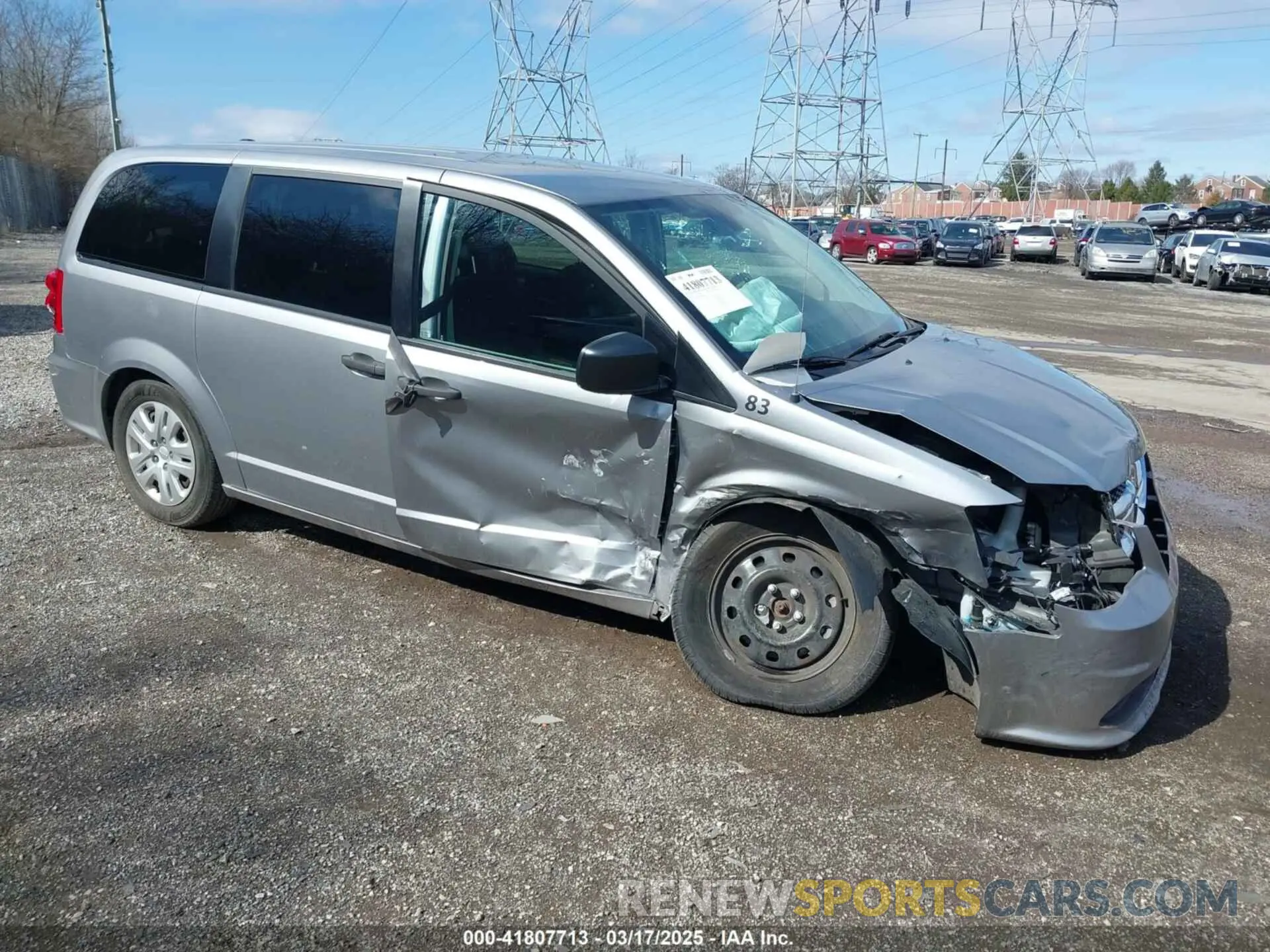1 fotografías del automóvil dañado 2C4RDGBG1KR656893 DODGE GRAND CARAVAN 2019