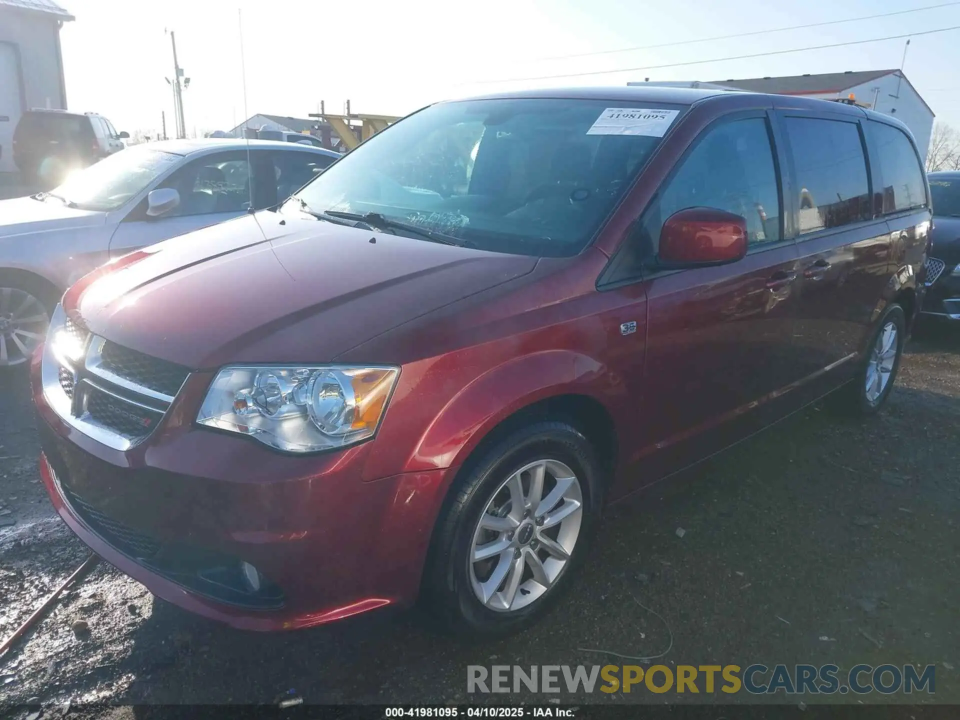 2 fotografías del automóvil dañado 2C4RDGBG1KR803438 DODGE GRAND CARAVAN 2019