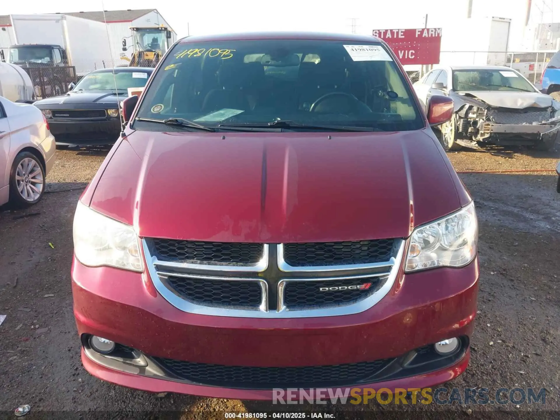 6 fotografías del automóvil dañado 2C4RDGBG1KR803438 DODGE GRAND CARAVAN 2019