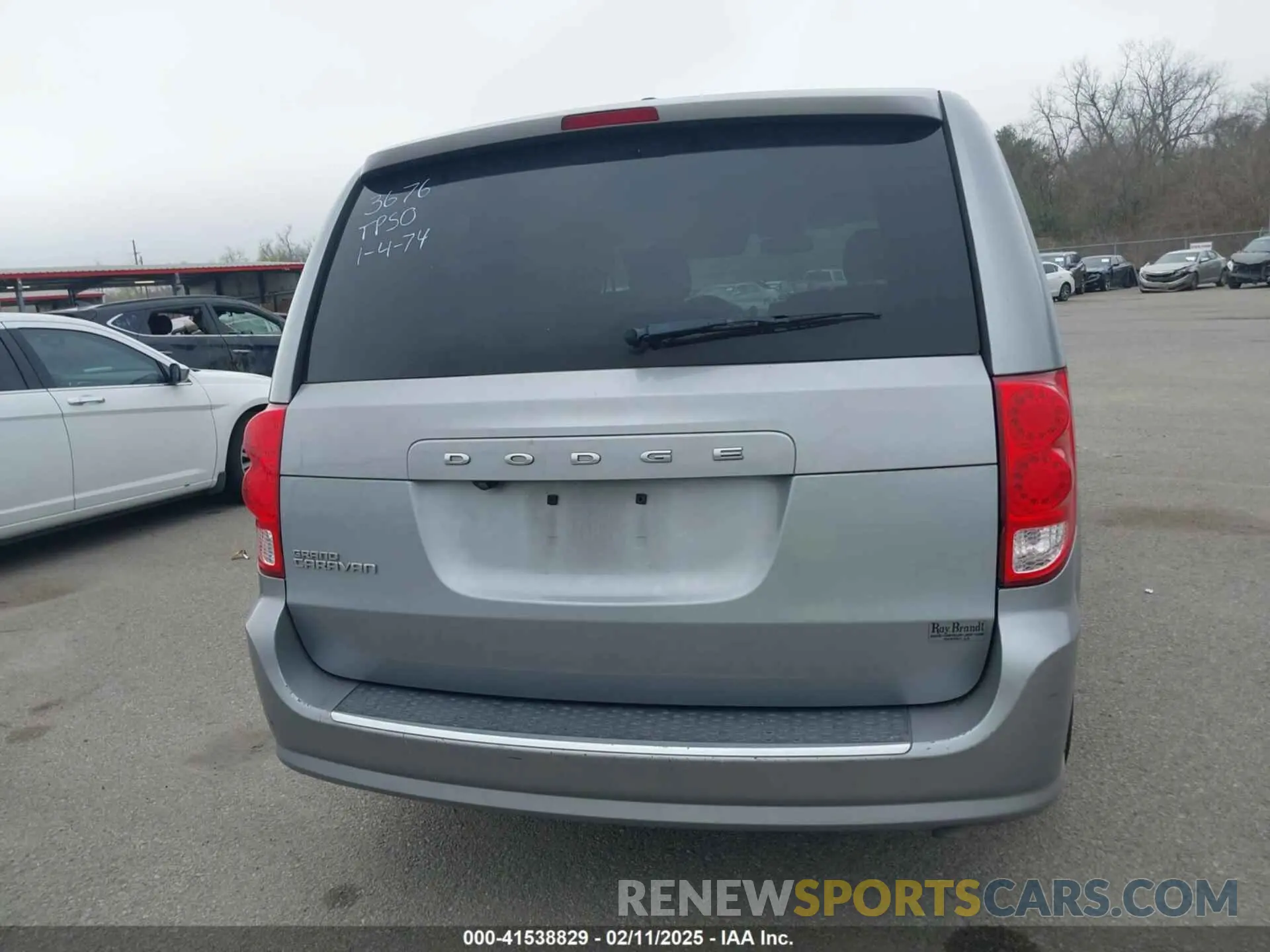 16 fotografías del automóvil dañado 2C4RDGBG2KR547780 DODGE GRAND CARAVAN 2019