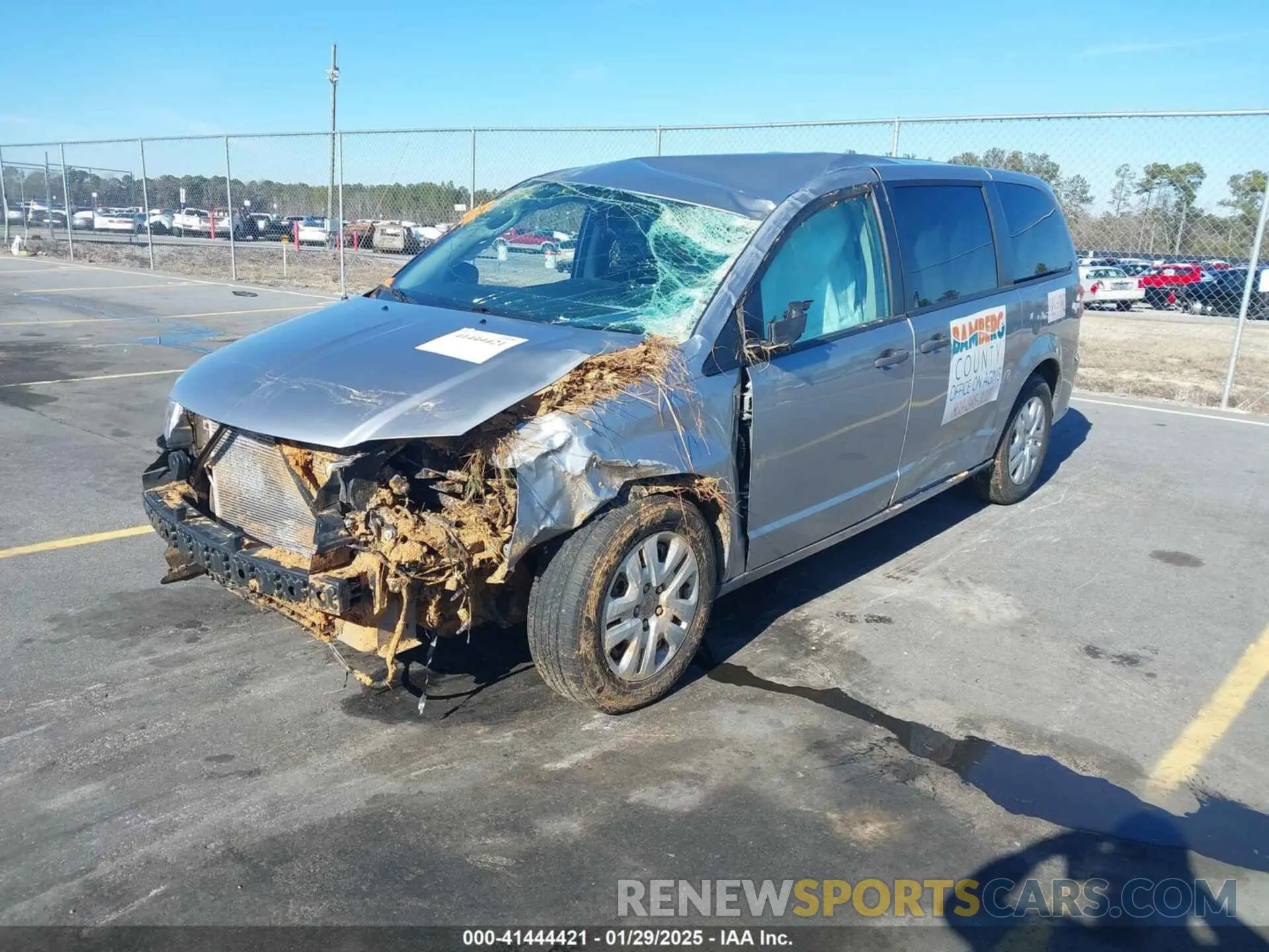 2 fotografías del automóvil dañado 2C4RDGBG2KR599491 DODGE GRAND CARAVAN 2019
