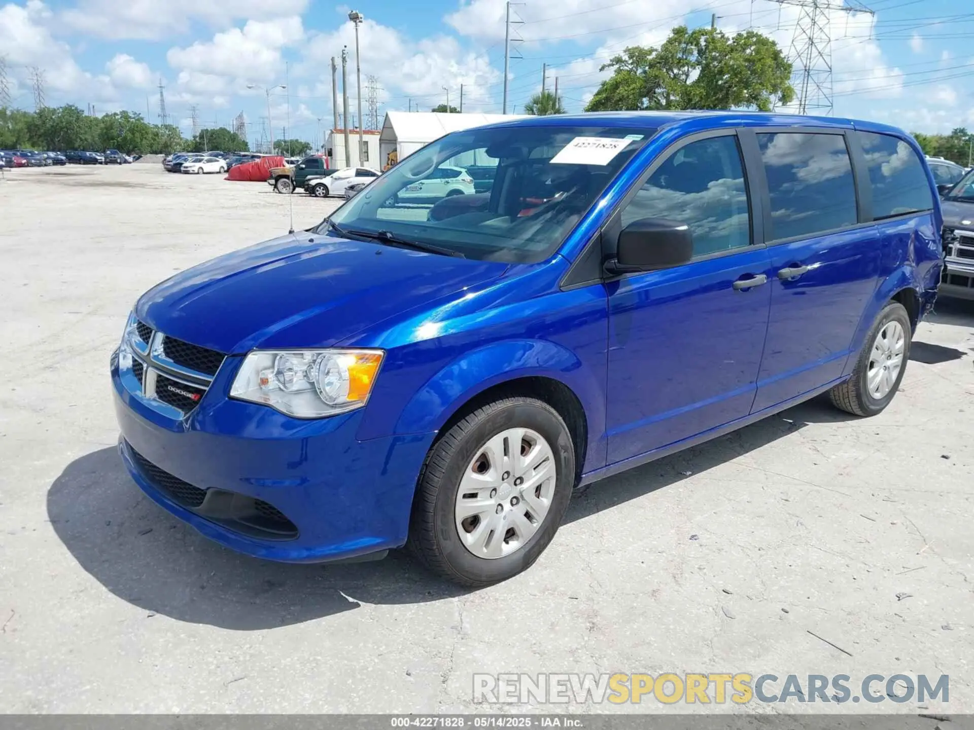 2 fotografías del automóvil dañado 2C4RDGBG3KR553507 DODGE GRAND CARAVAN 2019