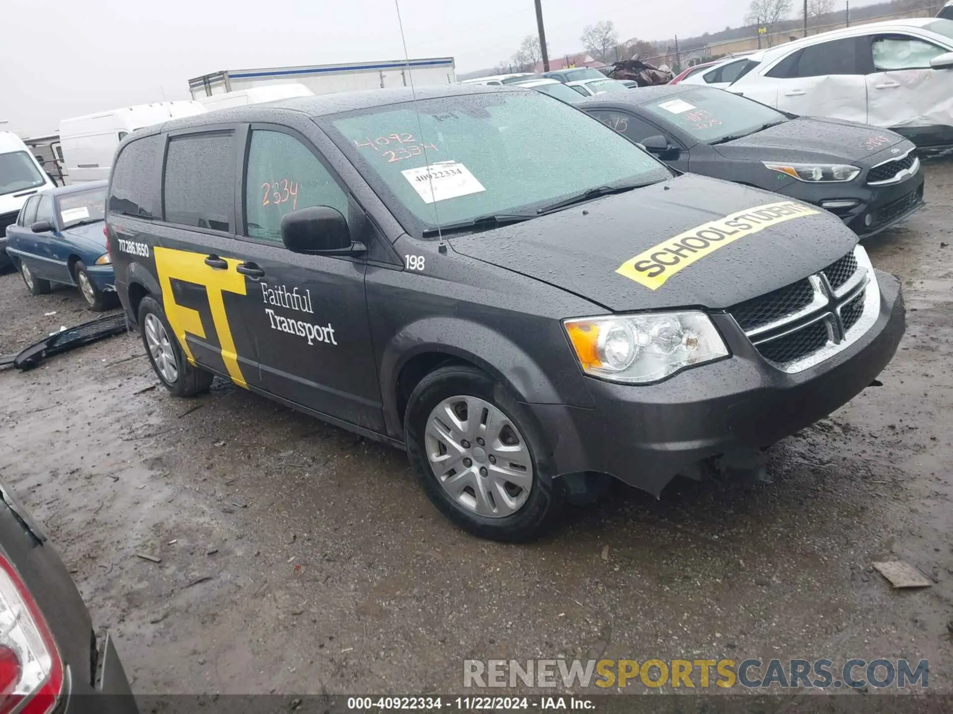 1 fotografías del automóvil dañado 2C4RDGBG3KR757062 DODGE GRAND CARAVAN 2019